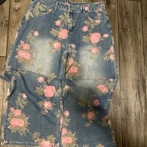Floral Denim Women's Jeans